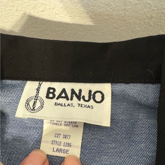 Vintage Banjo Jacket Western Rodeo Houndstooth Cropped Deadstock Size Large - Picture 9 of 11